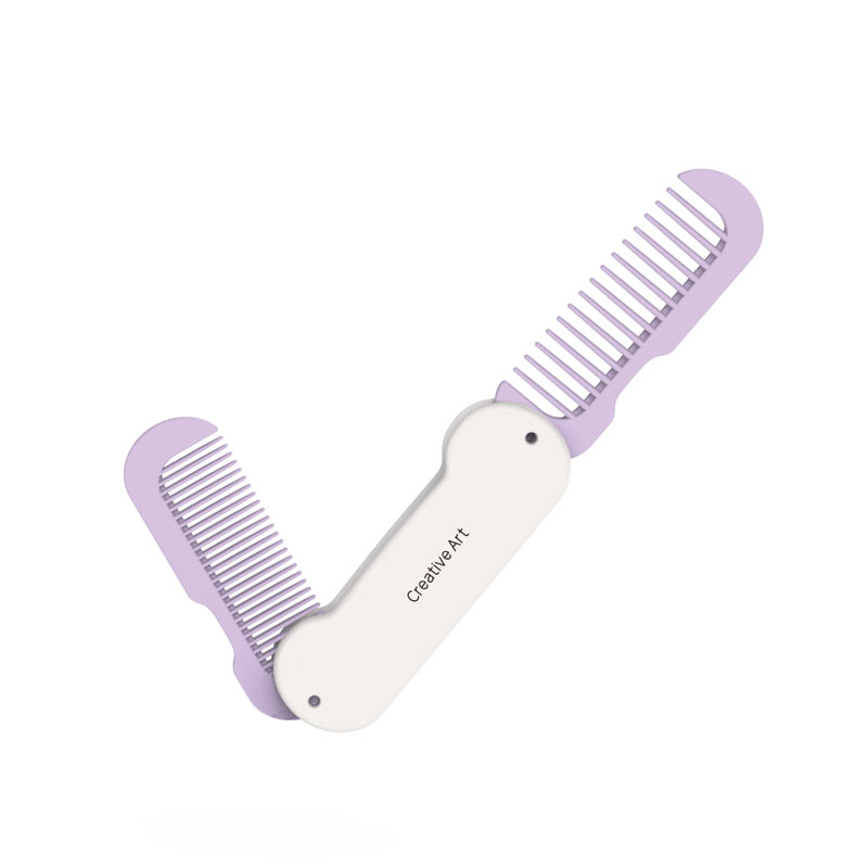 Creative art CA-GQ1250301-U 135*34.5mm 双面折叠梳  紫色（单位：把）