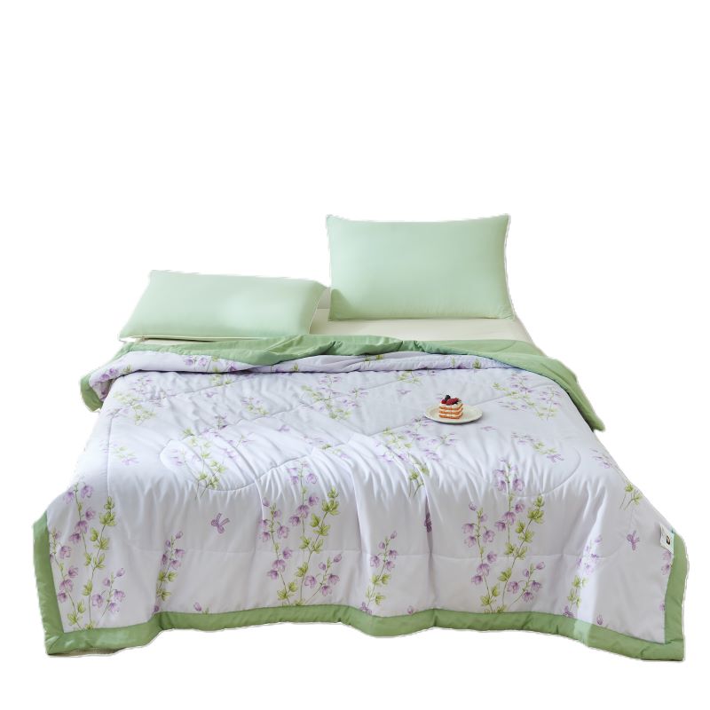 罗曼罗兰（ROMROL） 雅致花卉 150*200cm 大豆水洗夏被 混色（单位：床）