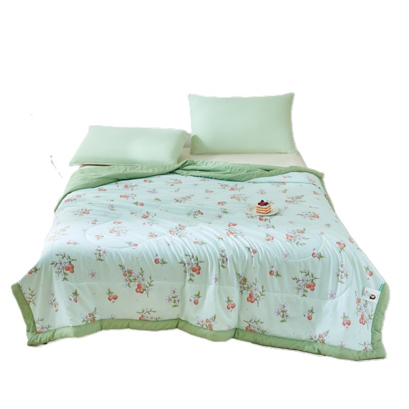 罗曼罗兰（ROMROL） 浆果拾光 150*200cm 大豆水洗夏被 绿色（单位：床）