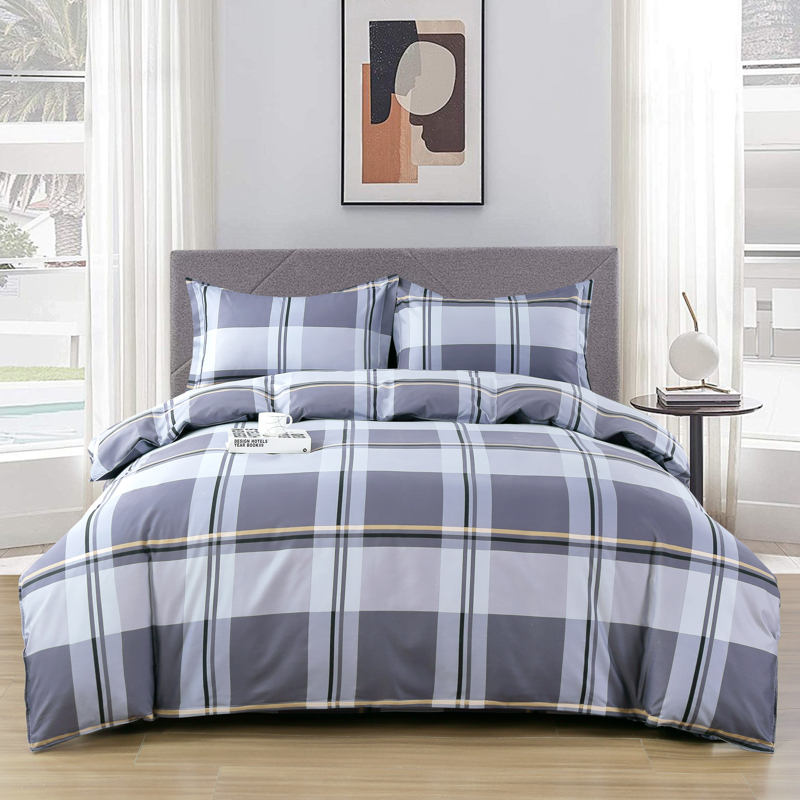 紫韵 &ldquo;普兰德&rdquo;柔肤四件套 ZY-TJ1772 被套：200*230CM 灰蓝色（单位：套）