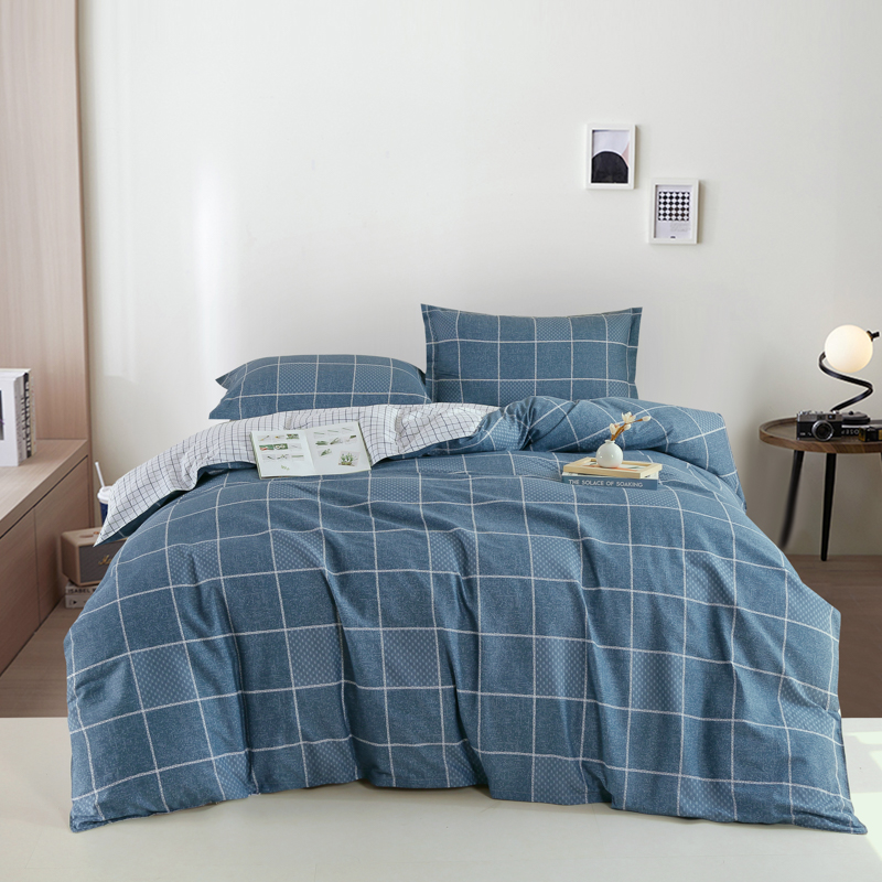 紫韵 &ldquo;兰迪&rdquo;全棉四件套 ZY-TJ1785 被套：200*230CM 宝石蓝（单位：套）