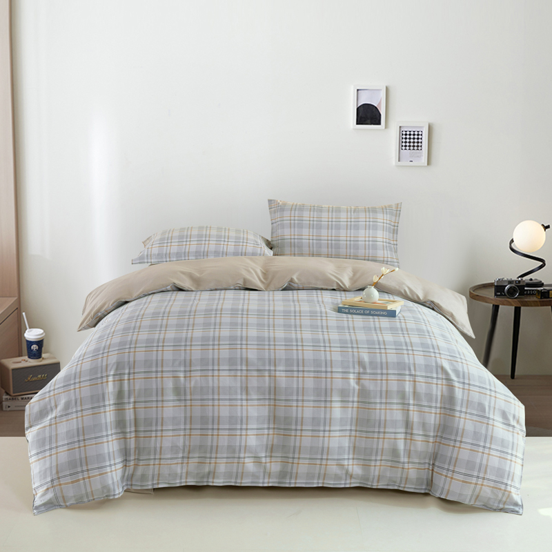 紫韵 &ldquo;时怡&rdquo;时怡长绒全棉四件套 ZY-TJ1786 被套：200*230CM 珍珠灰（单位：套）