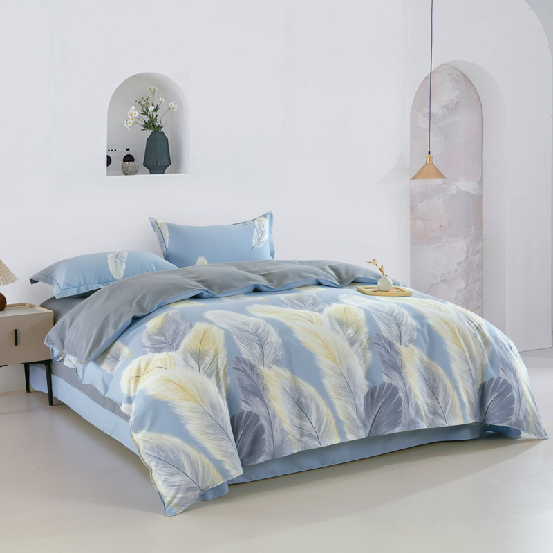 紫韵 清风雅韵铂金棉四件套 ZY-TJ1787 被套：200*230CM 水蓝色（单位：套）