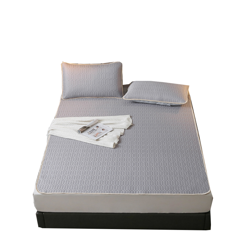 紫韵 乳胶席凉席三件套 ZY-BT16908 180&times;200CM 珍珠灰（单位：套）