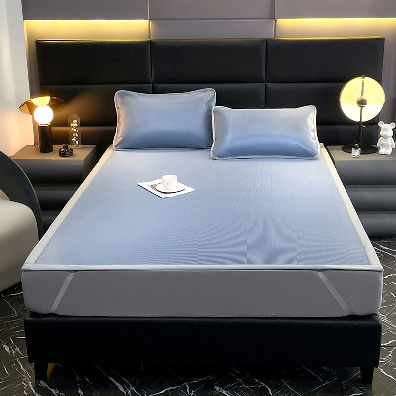 紫韵 玻尿酸冰丝席 三件套 ZY-BT1792 180&times;200CM 水蓝色（单位：套）