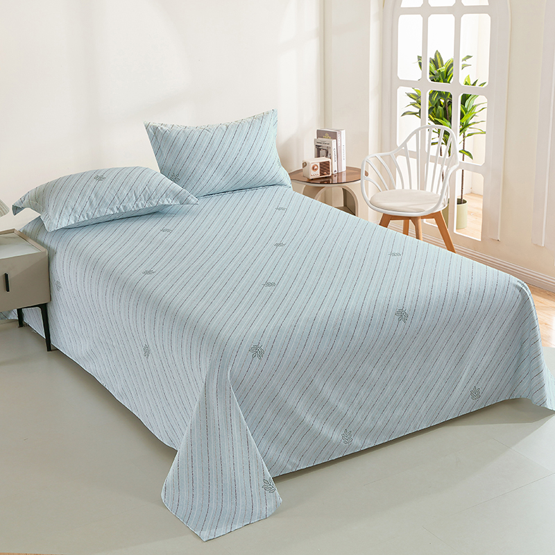 紫韵 老粗布凉席三件套   ZY-BT1795 245*250CM 松石绿（单位：套）