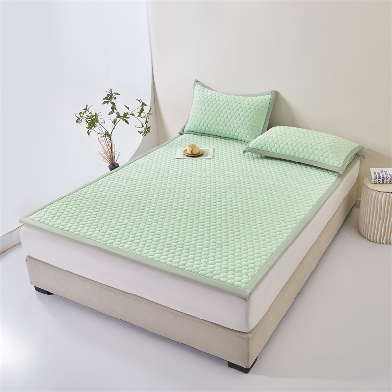 紫韵 竹纤维豆豆凉席三件套 ZY-BT1809 180&times;200CM 松石绿（单位：套）