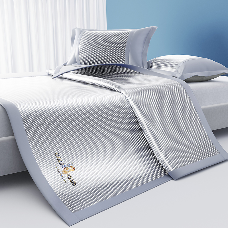 紫韵 盛夏凉感冰藤席三件套 ZY-BT1810 180&times;200CM 珍珠灰（单位：套）