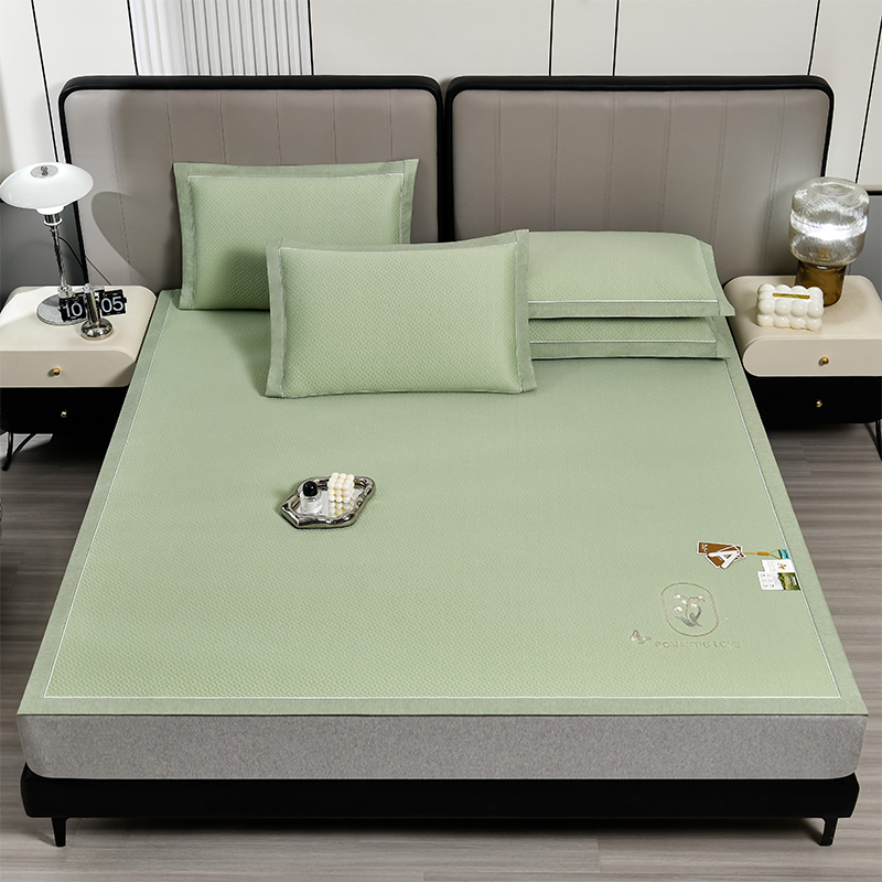 紫韵 3D按摩豆豆席三件套 ZY-BT1807 180&times;200CM 浅杉绿（单位：套）