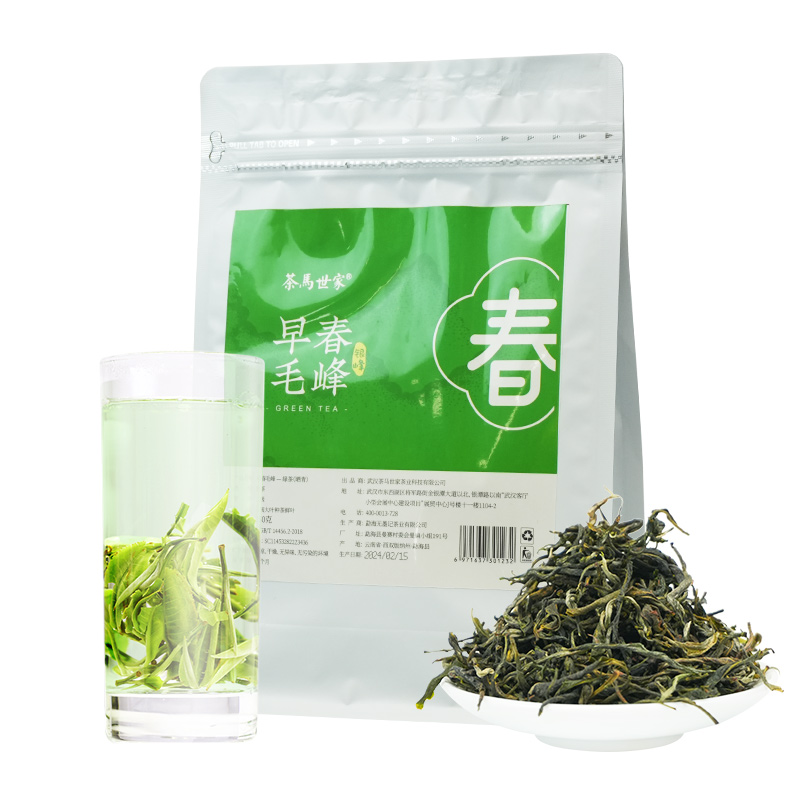 茶马世家 毛峰明前 250g 早春毛峰绿茶 松石绿（单位：袋）