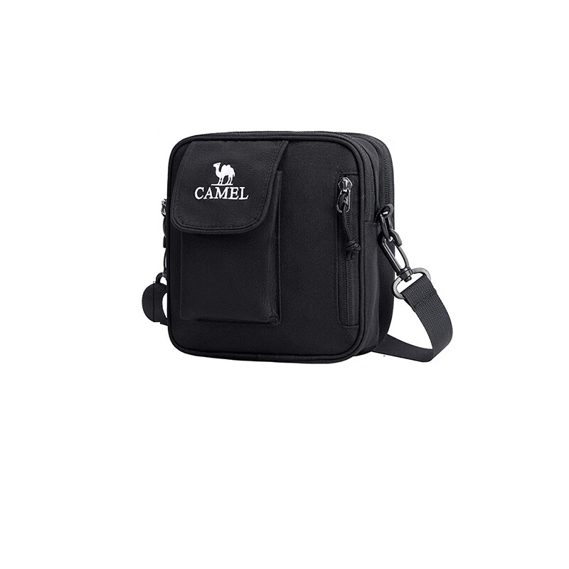 骆驼（CAMEL） 575B686019 重量约180g 户外运动单肩包  黑色（单位：个）