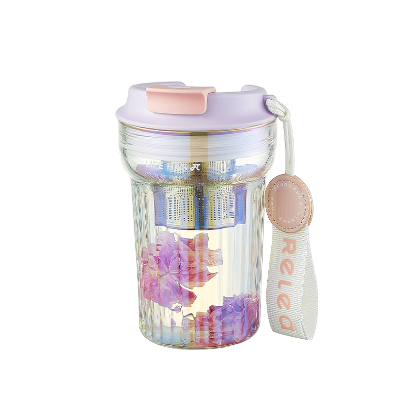 物生物（RELEA） JV012268-0400-FS00 400ML 琉璃玻璃杯 流光紫（单位：个）