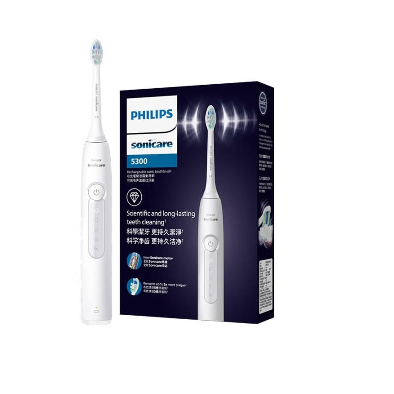 飞利浦（PHILIPS） HX5181/01 产品净重 164g 声波震动牙刷钻石3系 白色（单位：支）