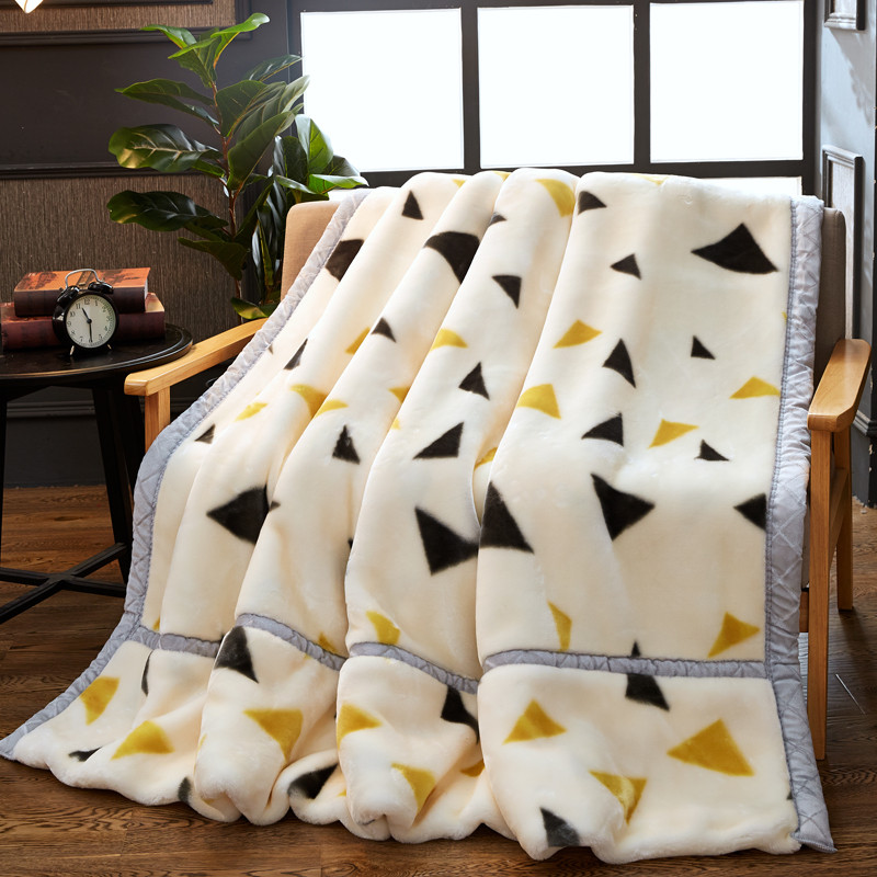 雅鹿 PH-C1850 150*200cm 超柔拉舍尔毛毯1米5 象牙色（单位：床）