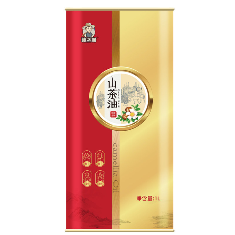 赣之村 山茶油 1L铁罐装 原香压榨一级 1L/罐 混色（单位：罐）