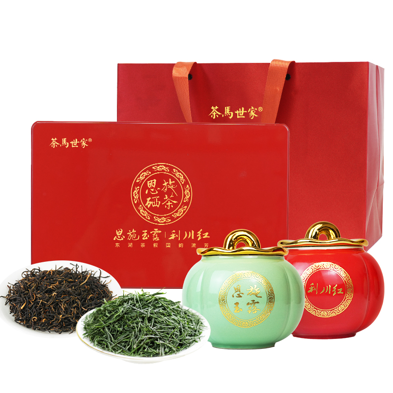 茶马世家 恩施玉露龙凤呈祥 恩施玉露利川红 200g 红色（单位：盒）