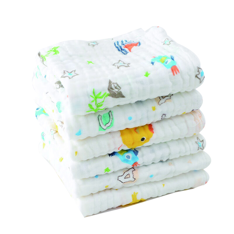 洁丽雅（Grace） 童巾6条装 7333 30*50cm*35g 混色（单位：组）