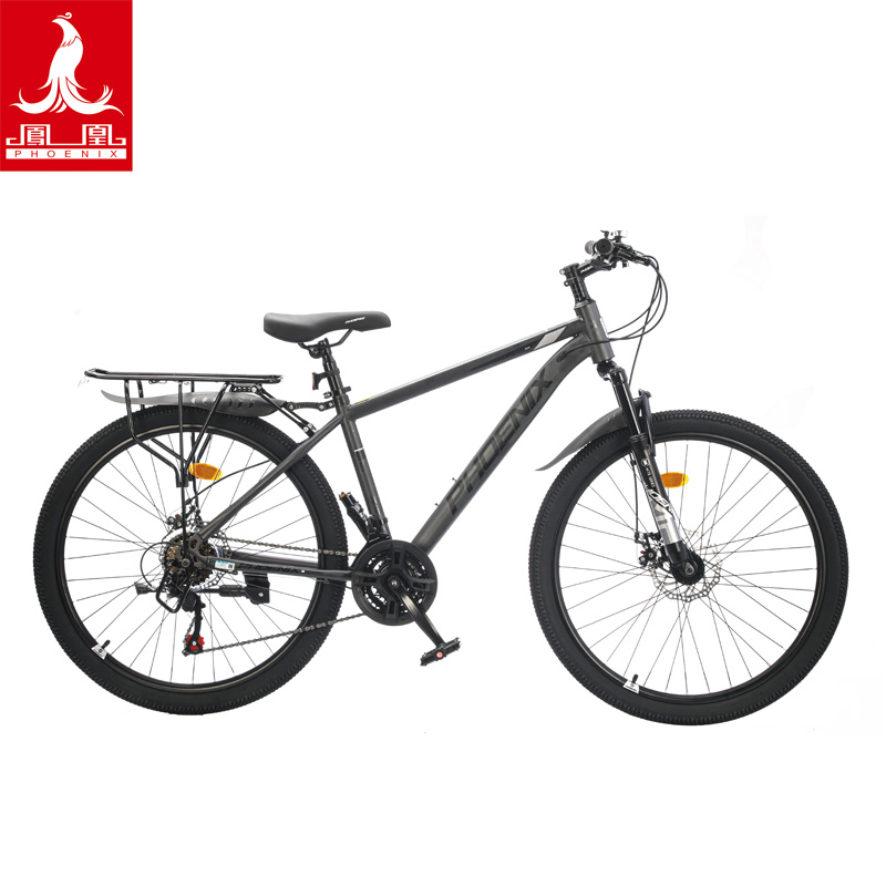 凤凰 霸道PLUS 21速26寸 山地自行车霸道 26寸 灰黑（单位：台）