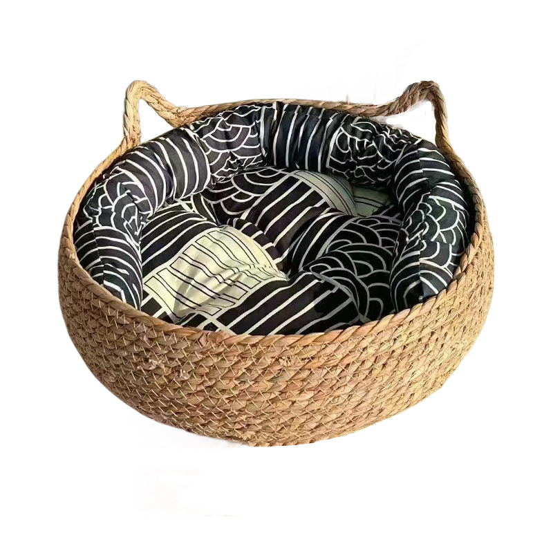 灵宠物语 猫窝狗窝 M码 四季通用藤编可拆洗 棕色（单位：个）