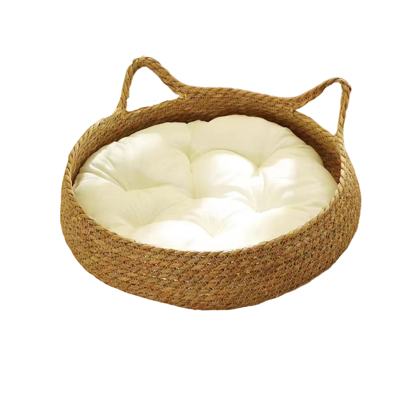 灵宠物语 猫窝狗窝 43cm*14cm 四季通用藤编可拆洗 混色（单位：个）