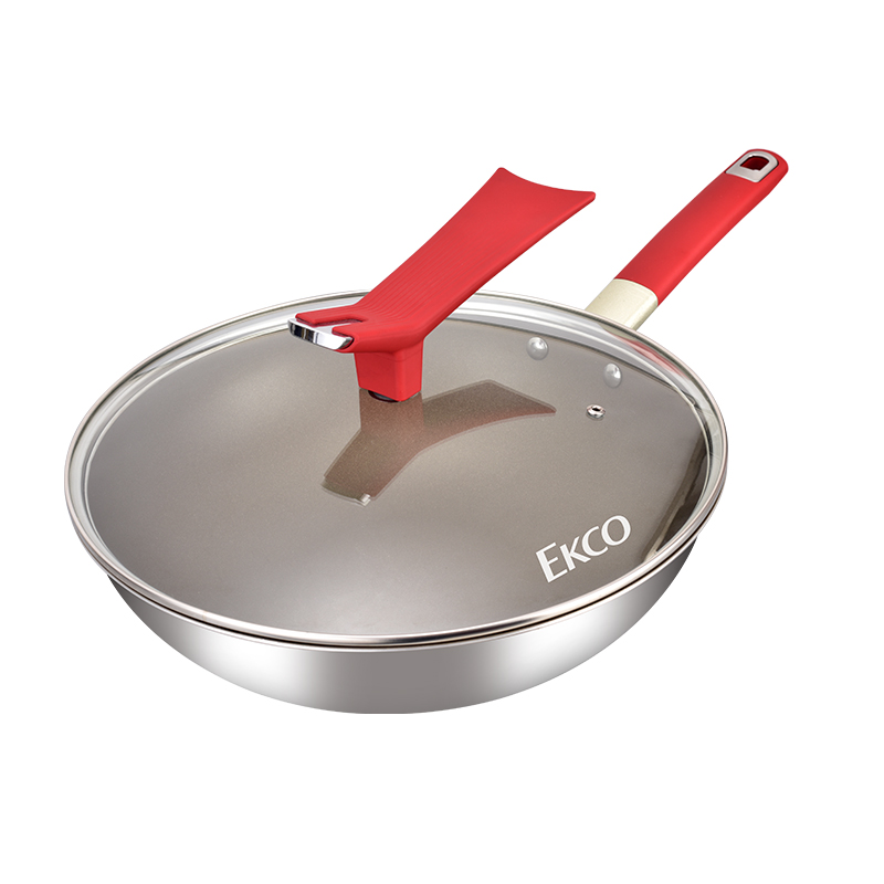 EKCO EK-OSD32ZX/KZ 32CM 欧塞德钛炒锅 白色（单位：个）