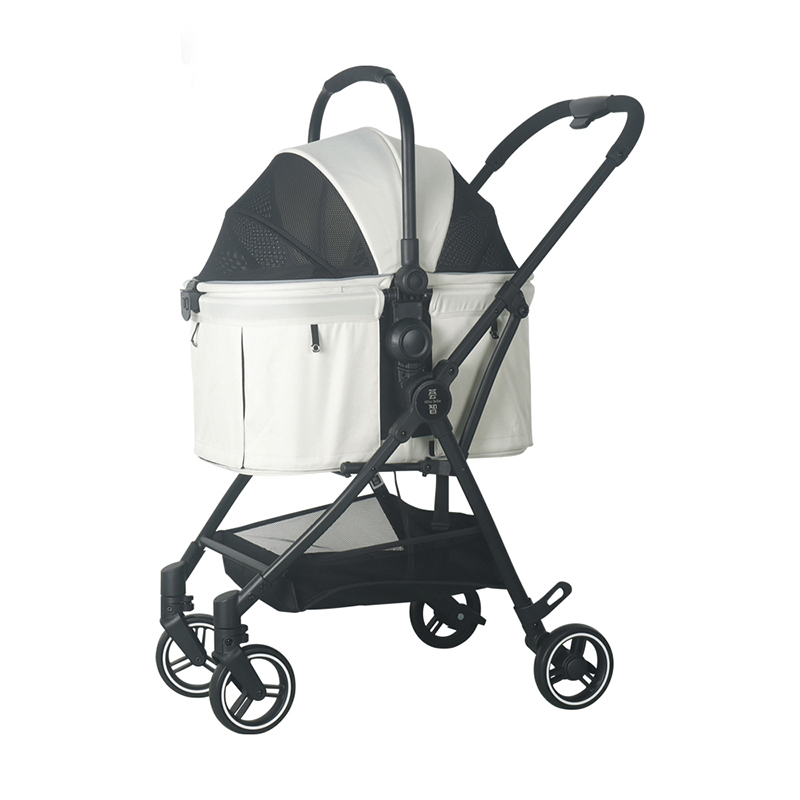 灵宠物语 CW201A 65cm*49cm*100cm 可折叠便携出行车 白色（单位：辆）