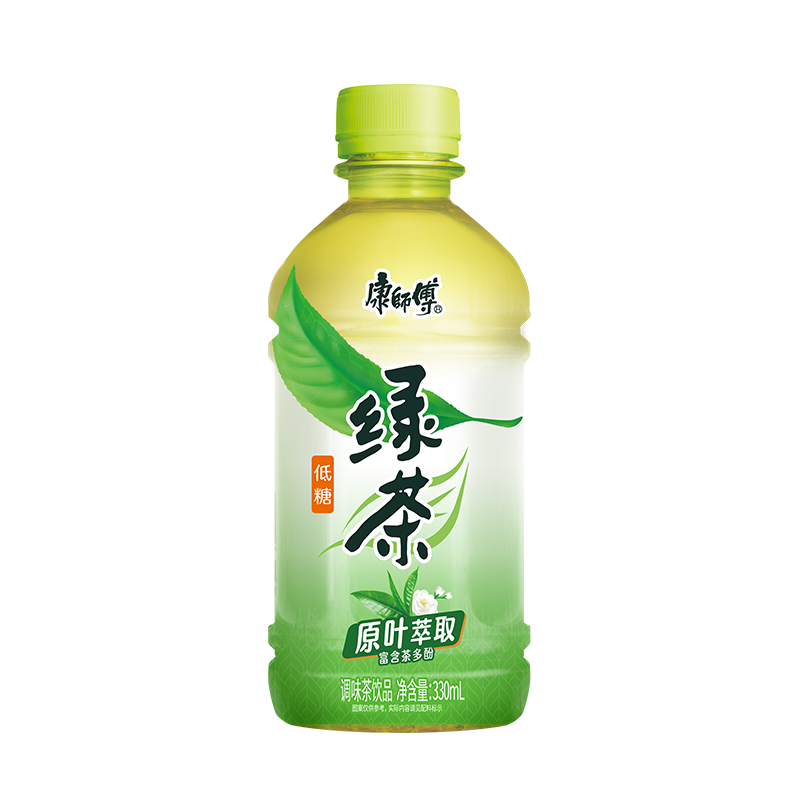 康师傅 低糖绿茶  茶饮料、果汁饮料 330ml*12 夏季畅饮  浅杉绿（单位：箱）