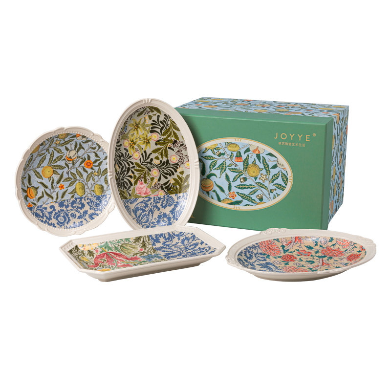 JOYYE 餐盘套装 套4威廉&middot;莫里斯餐盘套装 盘*4 威尼斯花纹（单位：套）