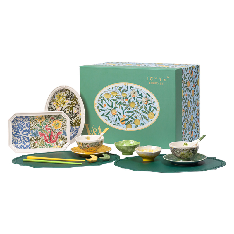 JOYYE 套16威廉&middot;莫里斯2人餐具 16件套 餐具套装 混色（单位：套）