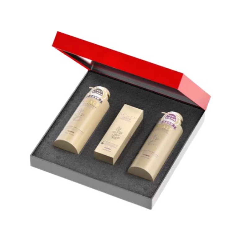 酷优客（CCOKIO） 中干性头皮适用 洗发水480ML+护发素480ML+头皮营养液145ML/套 头皮专研洗护套装  米色（单位：套）