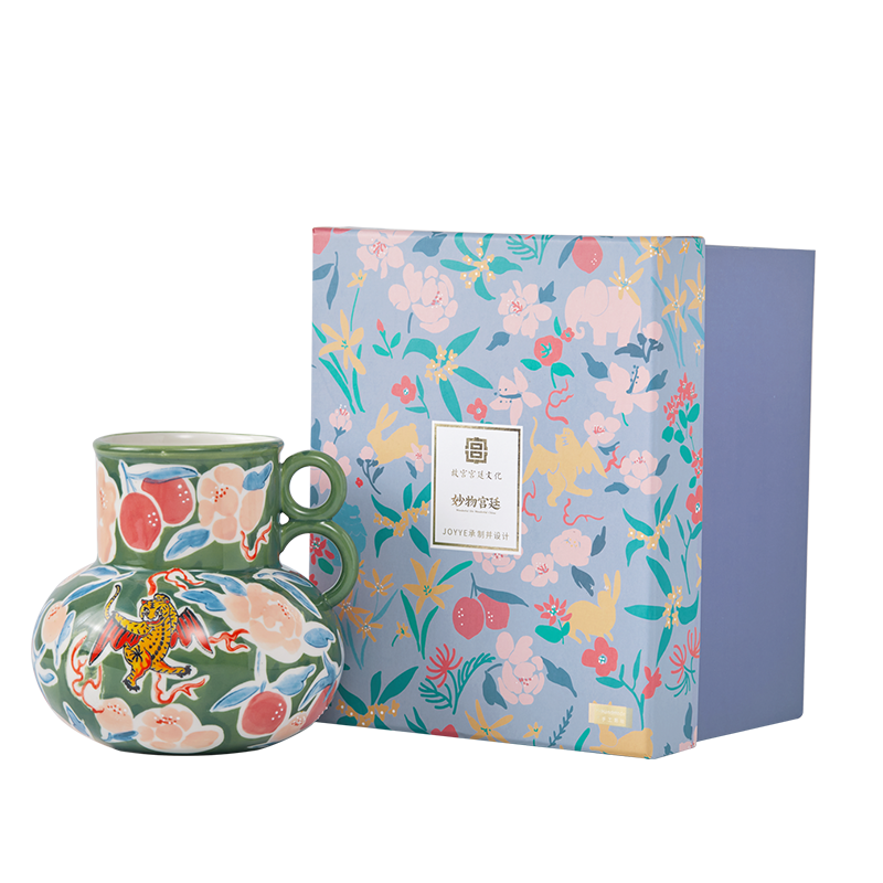 JOYYE 花瓶 瑞兽纳福花瓶-飞虎 265*215*184mm 绿色（单位：个）