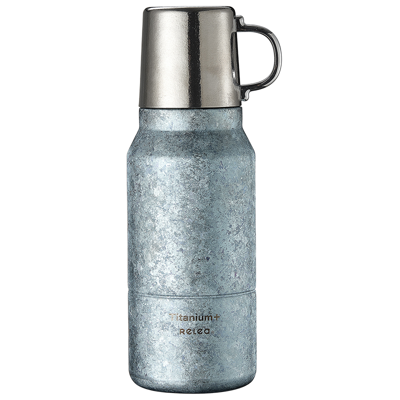 物生物（RELEA） 格调纯钛保温杯+皮质杯套 JV012484-0800-LS00 800ML  明日蓝（单位：个）