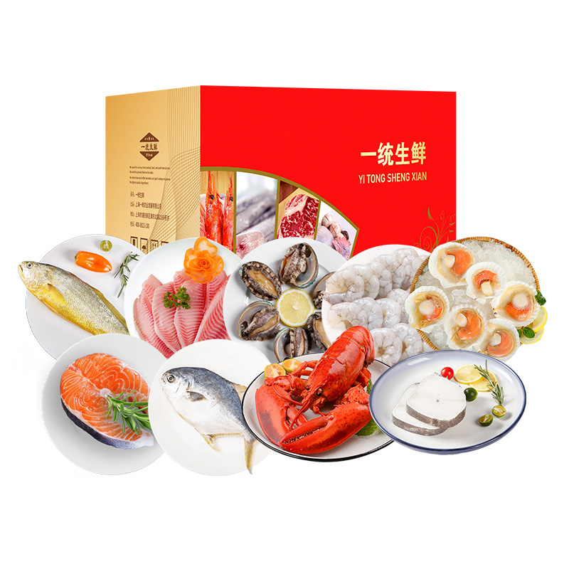  一统如宜 海鲜888型 2720g 海鲜礼盒 红色（单位：盒）