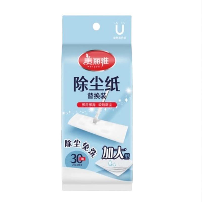 美丽雅（MARYYA） 一次性懒人 38*22cm*30片 一次性懒人抹布吸尘纸 白色（单位：包）