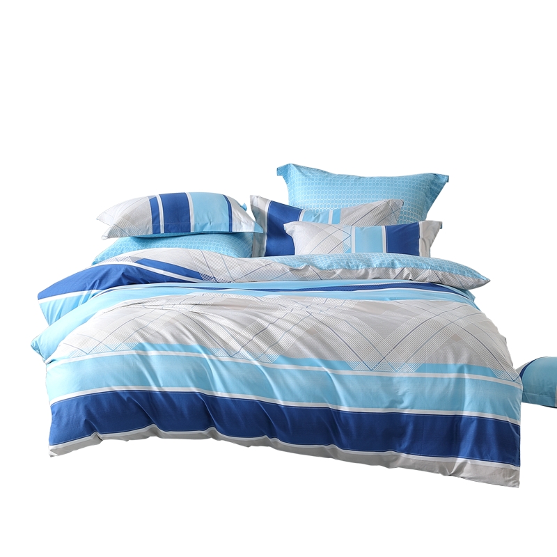 水星家纺 新蓝语 四件套200*230cm 四件套 蓝色（单位：套）