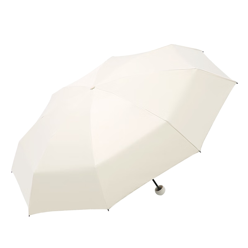 天堂 防紫外线阳伞五折 50766E 8骨五折 甘酪白（单位：把）