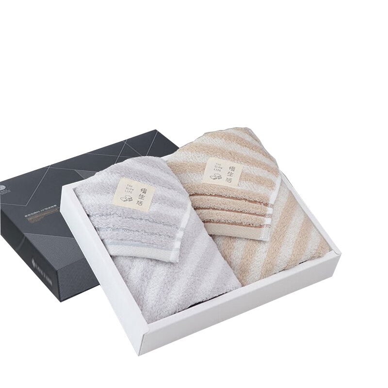 洁丽雅（Grace） 面巾2条装 W0645 74*34cm*110g*2 混色（单位：盒）