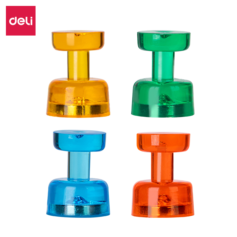 得力(deli) 7821 4个 强磁磁钉  混色（单位：卡）