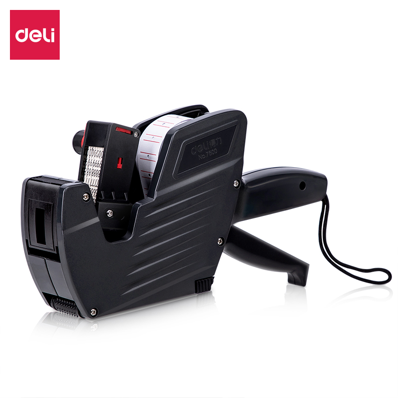 得力(deli) 7500 8位单排 标价机 灰色（单位：台）