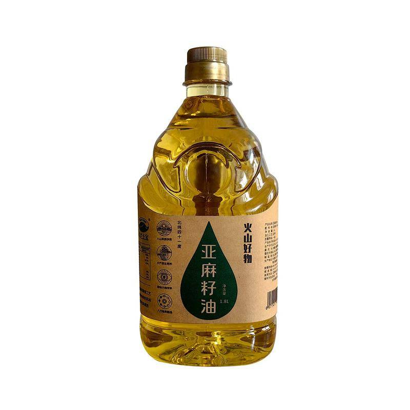 乌兰土宝 一级冷榨亚麻籽油 1.8L 内蒙古 香槟色（单位：瓶）
