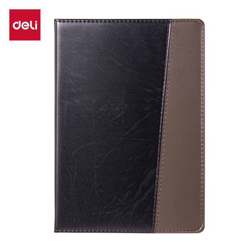 得力(deli) 7911 120张-25k 皮面本 黑色（单位：本）