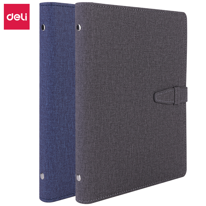 得力(deli) 3309 210mm*145mm-100张 活页皮面本  混色（单位：本）