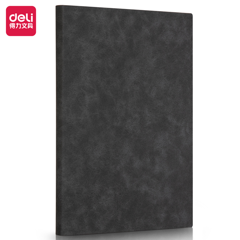 得力(deli) 3345 B5-120张 皮面本 灰色（单位：本）