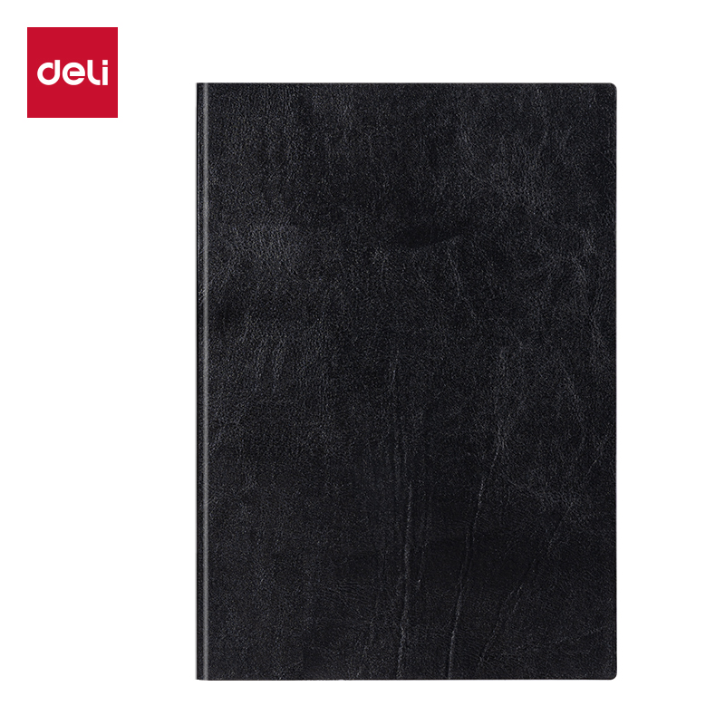 得力(deli) 6900-16 16K-80张 皮面本  黑色（单位：本）