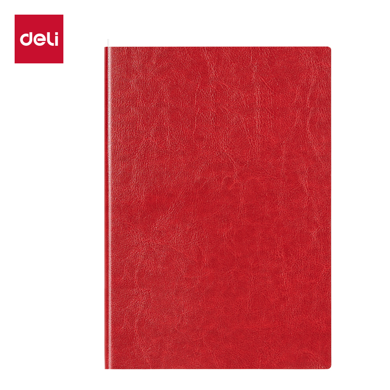得力(deli) 6900-16 16K-80张 皮面本  红色（单位：本）
