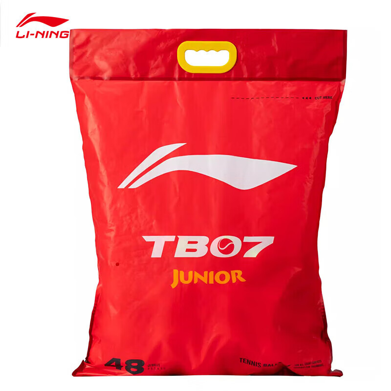  李宁（LI-NING） TB07 48只装 高回弹力网球 荧光果酸绿（单位：袋）