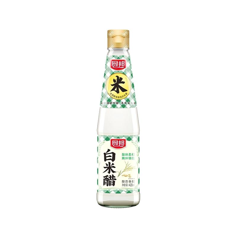 厨邦 白米醋 420ML 酸爽适口 绿色（单位：瓶）