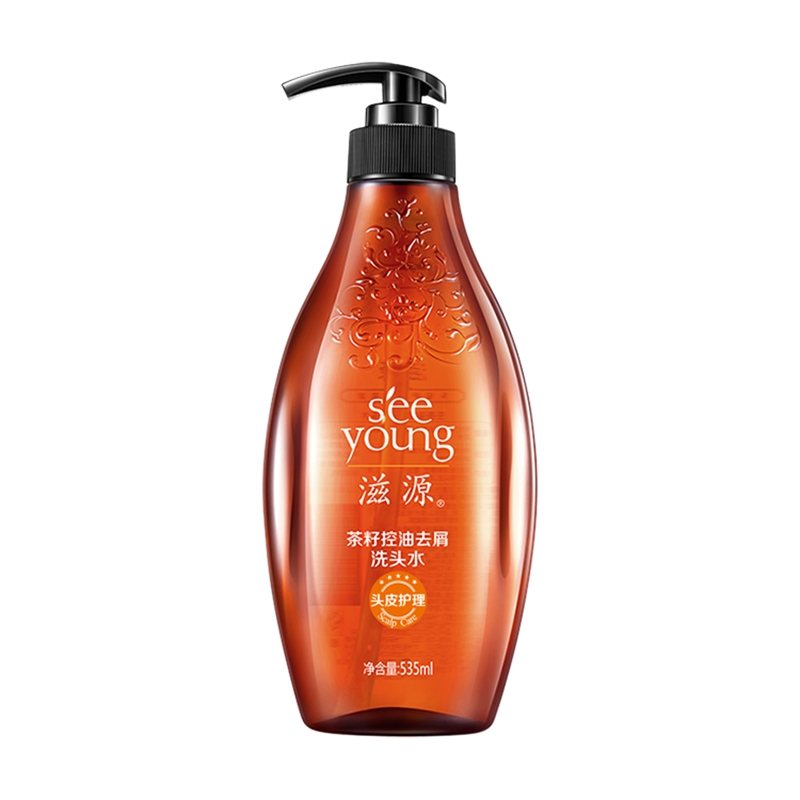 滋源（seeyoung） 茶籽控油去屑 535ml 清爽轻盈滋润无硅油 橙色（单位：瓶）