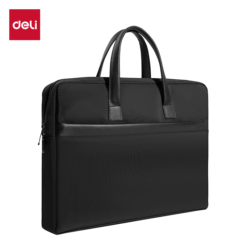 得力(deli) 加宽商务 285*380*75mm 公文包 黑色（单位：个）