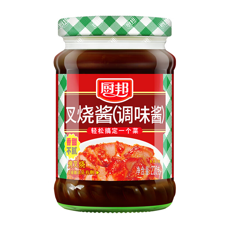 厨邦 叉烧酱 220g 香甜不腻 褐色（单位：瓶）